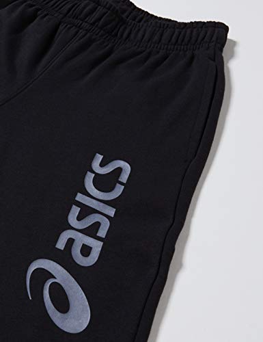 ASICS Big Logo Sweat Pant Pantalón, Hombre, Performance Black/Dark Grey, l