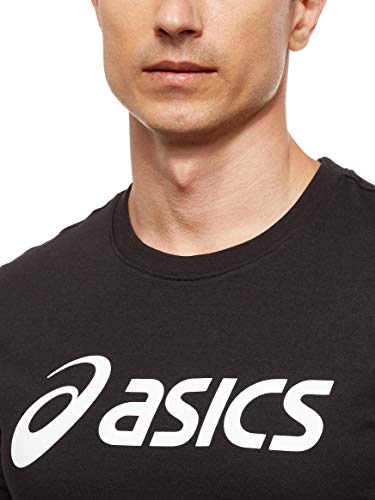 ASICS Big Logo tee Camiseta, Hombre, Performance Black/Brilliant White, M