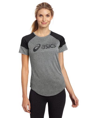 ASICS Camiseta Madizen 2 Logo para mujer - WR0253.51, XS, Gris Brezo