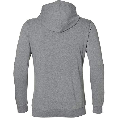 Asics Chest Logo FZ Hoodie Sudadera, Hombre, Mid Grey Heather, XL