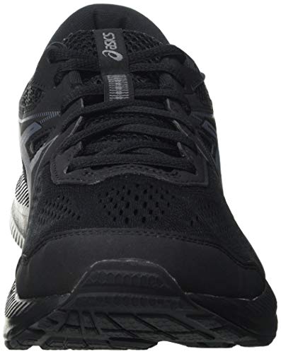 Asics Gel-Contend 7, Road Running Shoe Hombre, Black/Carrier Grey, 42.5 EU
