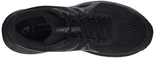 Asics Gel-Contend 7, Road Running Shoe Hombre, Black/Carrier Grey, 42.5 EU