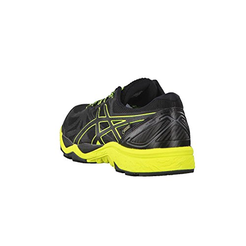 Asics Gel-Fujitrabuco 6 G-TX, Zapatillas de Running para Asfalto Hombre, Negro (Black/Safety Yellow/Black 9089), 42 EU