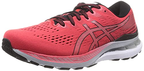 Asics Gel-Kayano 28, Running Shoe Hombre, Electric Red/Black, 44.5 EU