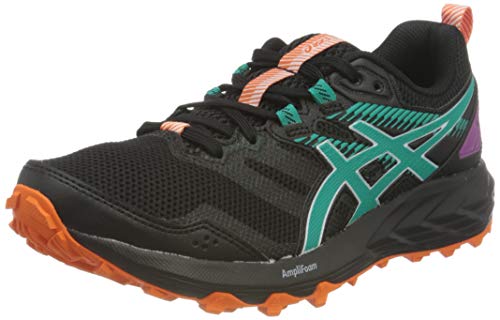 Asics Gel-Sonoma 6, Trail Running Shoe Mujer, Black/Baltic Jewel, 40 EU