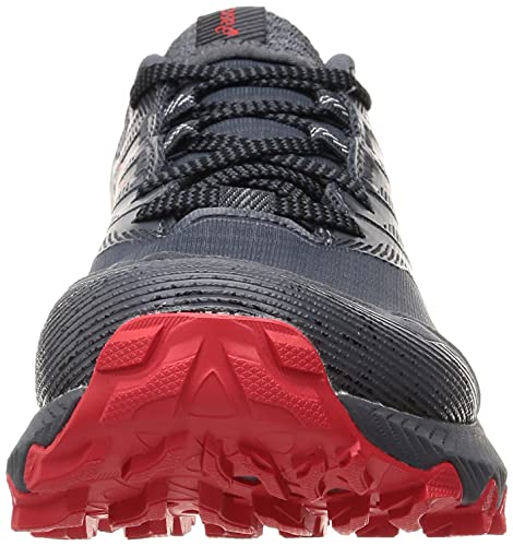 ASICS Gel-Trabuco 9, Zapatillas para Correr Hombre, Carrier Grey Electric Red, 46.5 EU