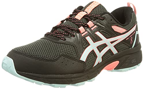 Asics Gel-Venture 8, Trail Running Shoe Mujer, Black/Clear Blue, 40 EU