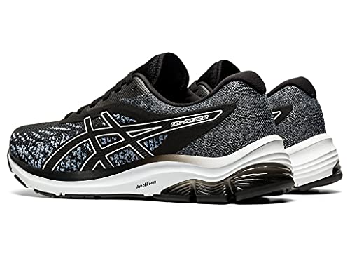 ASICS Zapatillas de correr Gel-Pulse 12 para hombre, Negro/Blanco, 40.5 EU