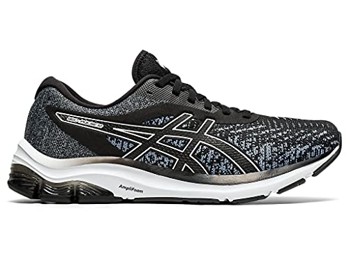 ASICS Zapatillas de correr Gel-Pulse 12 para hombre, Negro/Blanco, 40.5 EU