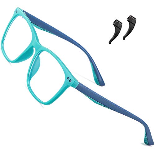 ATTCL unisex Gafas de Luz Azul Niños para 3 a 10 años Anti Fatiga por Deslumbramiento 5103 blue+blue