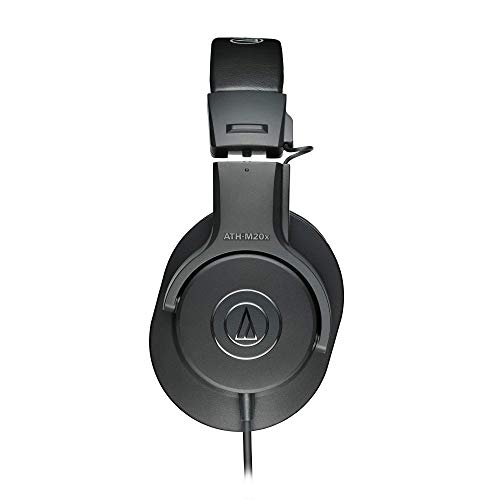 Audio-Technica M20x Auriculares de estudio profesionales para grabación de estudio, creadores, podasts y escucha diaria.