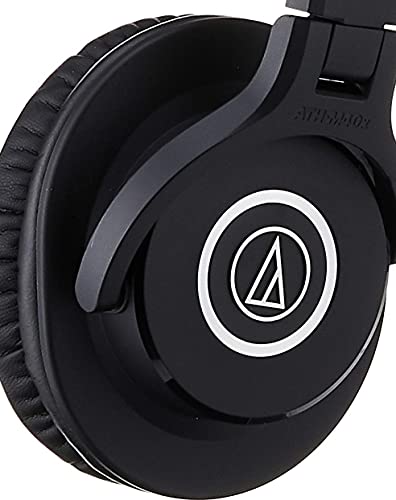 Audio-Technica M40x Auriculares de estudio profesionales para grabación de estudio, creadores, DJ, podasts y escucha diaria.