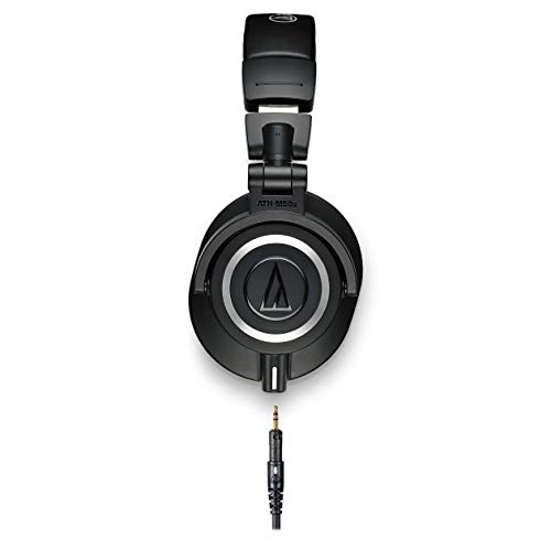 Audio-Technica M50x Auriculares de estudio profesionales para grabación de estudio, creadores, DJ, juegos, podasts y escucha diaria - Negro