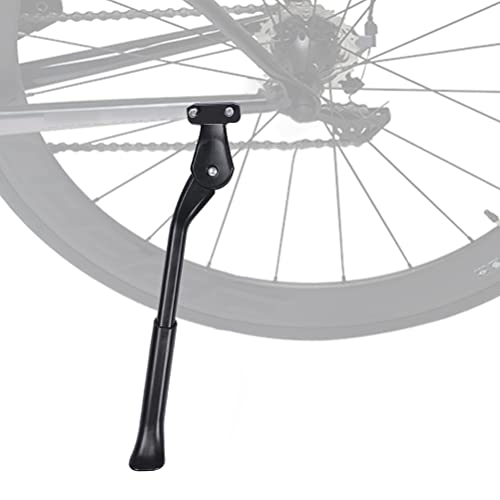 Auplew Caballete lateral de aleación de altura ajustable trasera para bicicleta de montaña de 22, 24 y 26 pulgadas