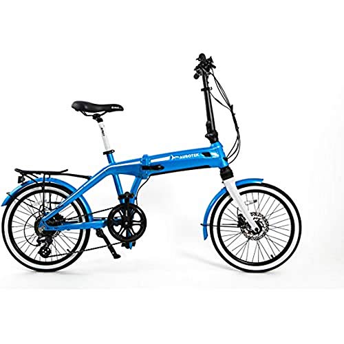 Aurotek Sintra Bicicleta Eléctrica (e-bike) Plegable/foldable de 20", Adultos Unisex, Ocean Blue
