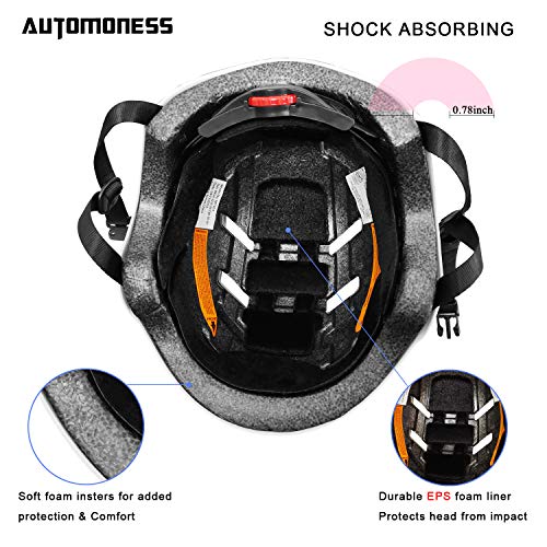 Automoness Casco Skate,Casco Bicicleta con CE Certifiacdo,Unisex Adultos Jovenes Ninos.Multi-Deporte para Ciclismo,Skate, Esquí, Patinaje,3 Tamaño