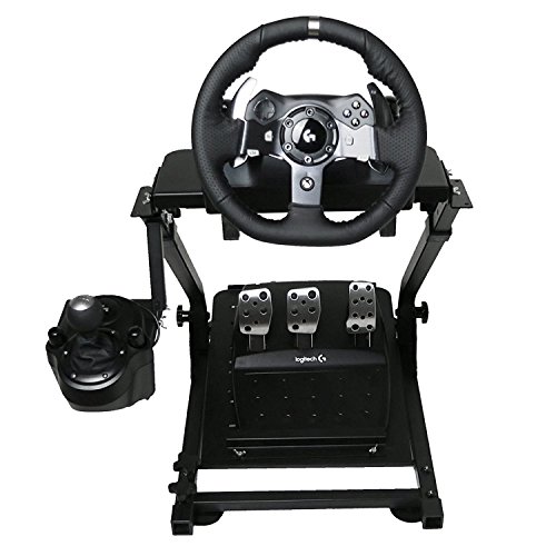 Autovictoria Soporte de Volante de Carrera para Logitech G25 G27 G29 y G920 Soporte Plegable de Volante no Incluye Volante Pedales y Palanca de Cambio (G920)