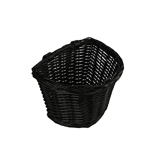 AVASTA Cesta para Bicicleta de cruceros de 24", 26", 700C, 20", Bicicletas Plegables, Scooters, E-Scooters, Accesorios de Bicicleta, Talla M, Negro