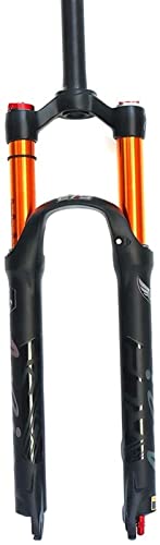 AWJ Horquilla de suspensión neumática MTB, Horquilla de suspensión para Ciclismo, 26/27,5 Pulgadas, Bicicleta de montaña, Doble cámara de Aire, Horquilla Delantera, Control de Hombro de BIC