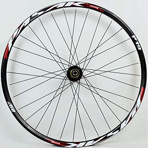 AWJ Ruedas de Ciclismo, Juego de Ruedas de Bicicleta de 26/27,5/29 Pulgadas, Freno de Disco, aleación de Aluminio, Delantero, 2 Traseros, 4 rodamientos, Eje de Barril de 12 / 15MM