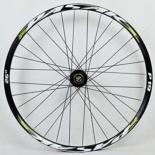 AWJ Ruedas de Ciclismo, Ruedas traseras de 26/27.5/29 '' Frenos de Disco de llanta MTB de Doble Pared Eje de Barril de 12 / 15MM Volante de inercia de 7/8/9/10/11 velocidades