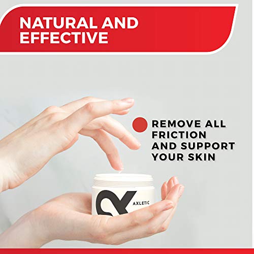 AXLETIC Crema Antifriccion Deporte con Aloe Vera - Crema Antirozaduras Muslos Mujeres y Hombres, Previene y Trata las Irritaciones - Alternativa a Vaselina Deportiva y Crema Badana Ciclismo, 100ml