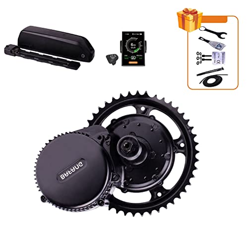 Bafang BBS02B 48V 750W BBS02 8FUN Kit de Bicicleta Eléctrica con batería y Cargador E Bike Motor 8fun Mid Conversion Kit para Bicicleta de Montaña Eléctrica