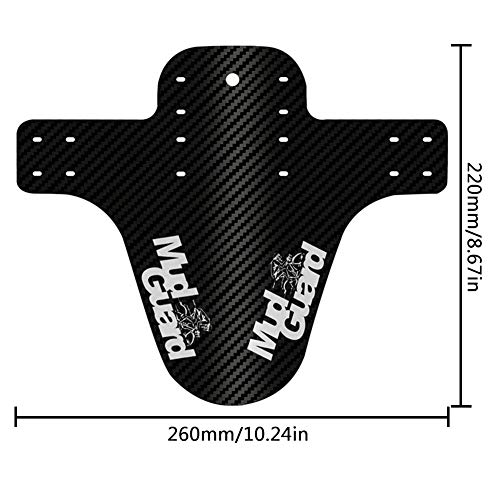 BAIBEI Guardabarros MTB, Guardabarros Delantero y Trasero, Se Adapta a 650B 20"26" 27.5"29 Pulgadas Guardabarros （2Pcs ）