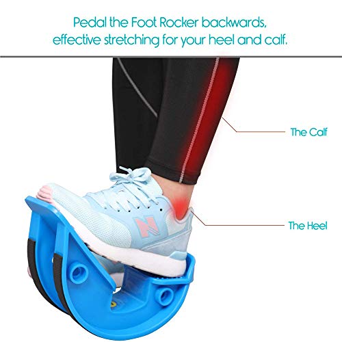 Balancín de Pie, Foot Rocker Calf Profesional Camilla De Pantorrilla Pedal de Fitness Tendinitis de Aquiles, Pantorrillas y Tendón de Aquiles – Alivia Tendinitis y Fascia Plantar(27 * 10 * 13 cm)