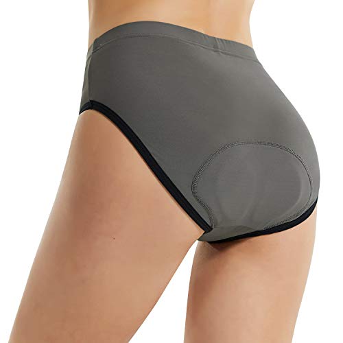 BALEAF Mujer Ciclismo Ropa Interior 3D Acolchado Bike Shorts Road Biking Gear Bicicletas Briefs Spin Peloton Gris Talla S