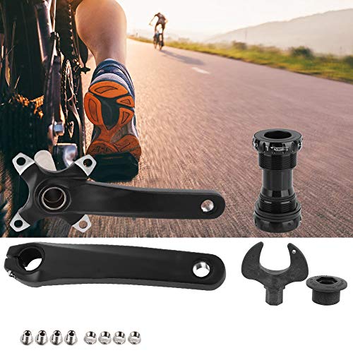 banapo Manivela Hueca Integrada, Juego De Brazos De Manivela para Bicicleta, Duradera Y Ligera, 68-73 Mm, Soporte Inferior para Bicicletas De Montaña para Ciclistas De Montaña Y Talleres De