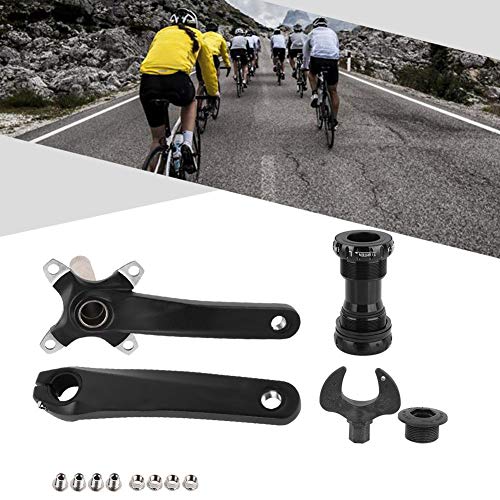 banapo Manivela Hueca Integrada, Juego De Brazos De Manivela para Bicicleta, Duradera Y Ligera, 68-73 Mm, Soporte Inferior para Bicicletas De Montaña para Ciclistas De Montaña Y Talleres De