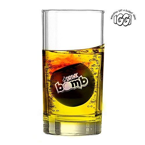 Bar Amigos - Juego de 4 tarjetas para recetas de bebidas y cócteles, color negro, 25 ml, ideal para fiestas Jagermaister, Red Bull