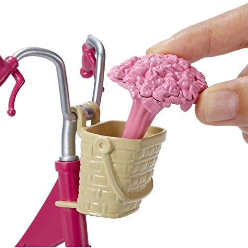 Barbie Bicicleta, accesorios muñeca barbie (Mattel DVX55)