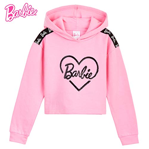 Barbie Chandal Niña, Ropa Niña de Algodon, Set de Sudadera con Capucha y Leggins Niña, Sudadera Niña Rosa, Regalos para Niñas y Adolescentes 4-14 Años (Multicolor, 5-6 Años)