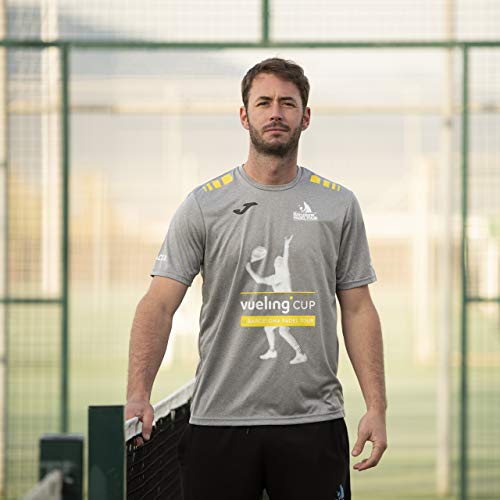 Barcelona Padel Tour | Camiseta Manga Corta Técnica Vueling Cup Hombre | Estampación Especial de Pádel | De Tacto Suave y Secado Rápido | Ropa Deportiva