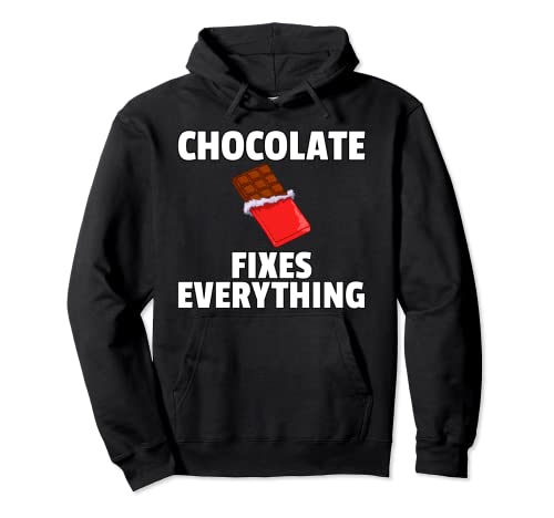 Barra Chocolate Fixes Everything Bar Choco Sudadera con Capucha