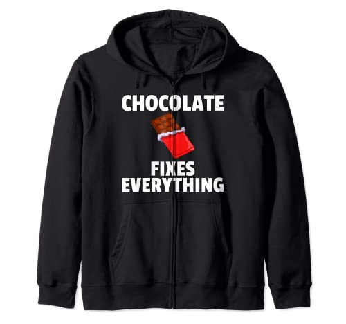 Barra Chocolate Fixes Everything Bar Choco Sudadera con Capucha