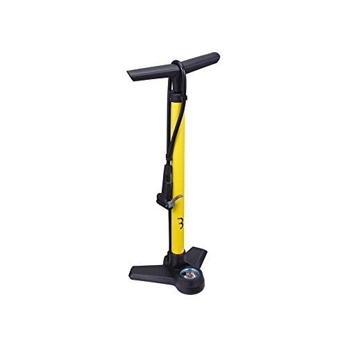 BBB Airboost BFP-21 Bomba Inflador de Pie para Bicicletas, Amarillo, Talla Única