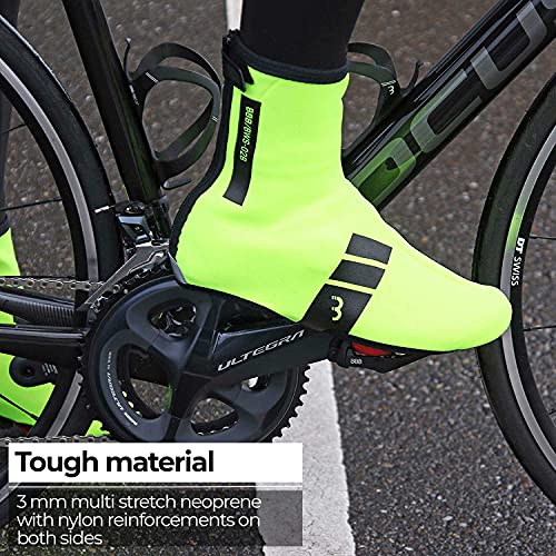 BBB OSS BWS-02B, HeavyDuty-Cubrezapatos para Ciclistas Hombre, Amarillo Neón, 47/48 EU