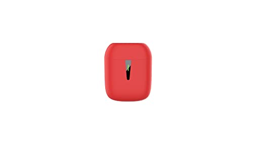 BE Pop Bluetooth 5.1 TWS - Auriculares estéreo 3D HD inalámbricos, autonomía de batería 12H, Caja de Carga LED, fácil de conectar, Micro Integrado, Ligero y cómodo para iPhone Android (Rojo)
