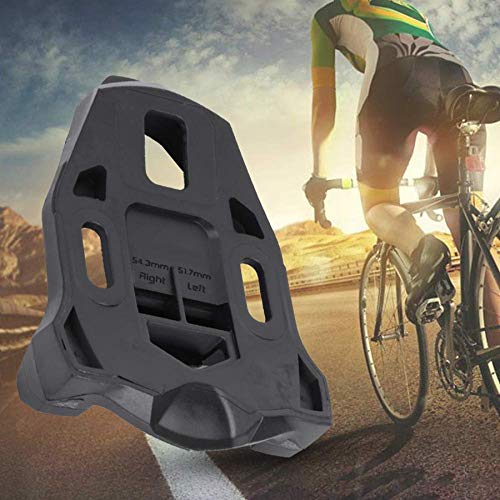 Beauneo Juego de Calas de Bicicleta PláStico Negro Bicicleta de Carretera Pedal de Ciclismo Bloqueo de Cala Antideslizante Bicicleta de Carretera para Pedal Time IClic/X-Presso