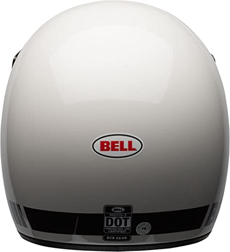 Bell Moto-3 Cascos, Hombre, Classic White, M