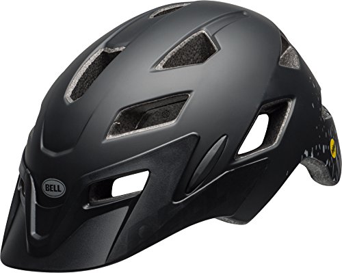 BELL Niños Side Track MIPS – Casco para Bicicleta, Primavera/Verano, Infantil, Color Matte Black/Silver, tamaño Talla única