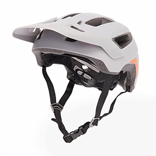 BELL Nomad Casco de Bicicleta de montaña, Unisex niños, Gris Mate y Naranja, Talla única