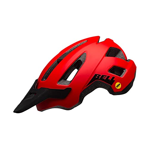 BELL Nomad MIPS Casco de Bicicleta de montaña, Hombre, Rojo Mate y Negro, Talla única