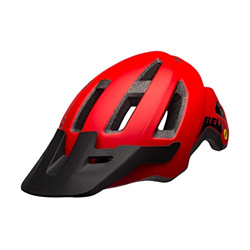 BELL Nomad MIPS Casco de Bicicleta de montaña, Hombre, Rojo Mate y Negro, Talla única