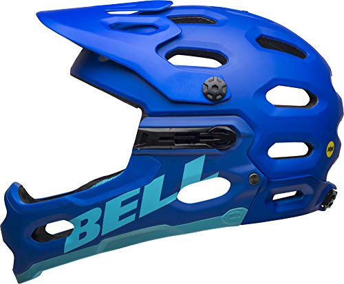 BELL Super 3r MIPS Casco MTB, Unisex, Azul Mate, Medium/55-59 cm