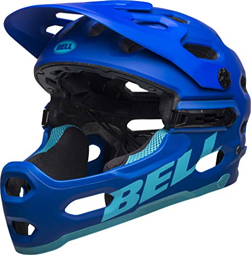 BELL Super 3r MIPS Casco MTB, Unisex, Azul Mate, Medium/55-59 cm