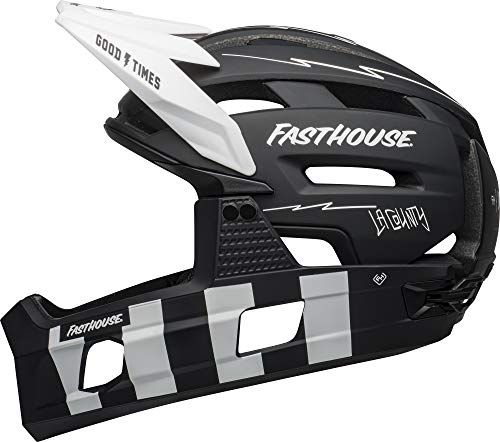 BELL Super Air Casco, Hombre, Fasthouse Matte Black/White, S